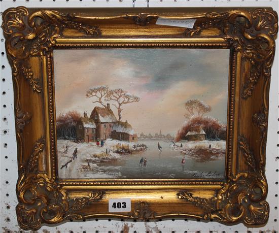 Winter landscape - Charles Comber(-)